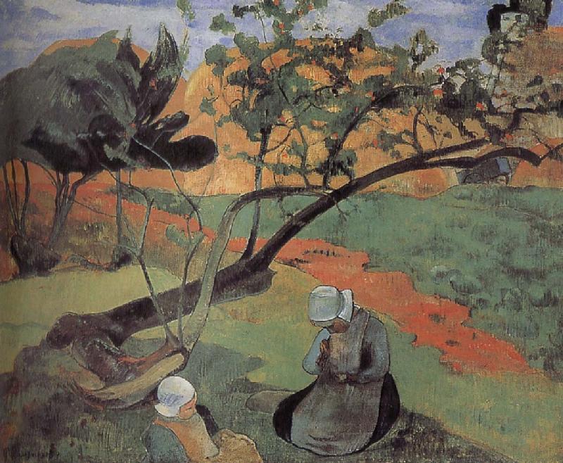 Paul Gauguin Brittany landscape